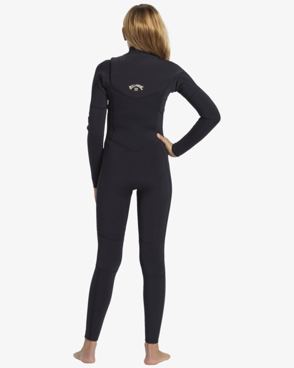 2 4/3mm Synergy Natural - Wetsuit met GBS en een Borstrits voor Meisjes 8-14 Black ABGW100117 Billabong