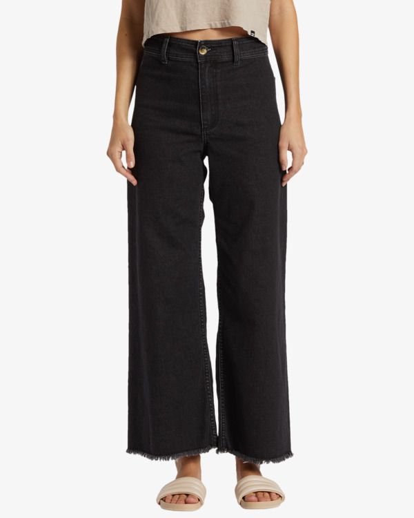 3 Free Fall - Wide Leg Trousers for Women Black ABJDP00141 Billabong