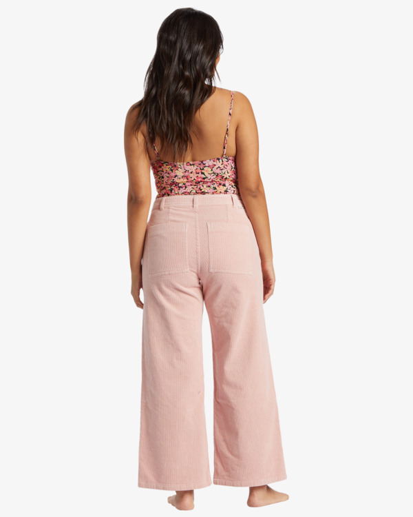 5 Be Free - Jean en velours côtelé pour Femme Rose ABJDP00157 Billabong