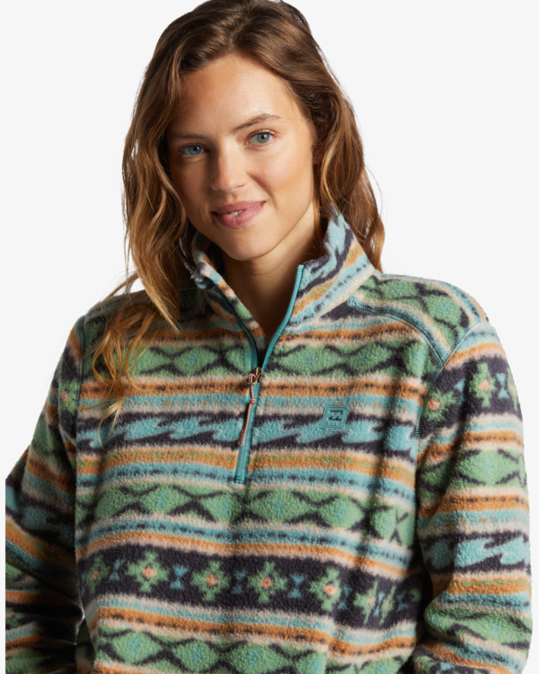 5 Boundary - Fleecejacke mit Stehkragen für Unisex Grün ABJFT00287 Billabong