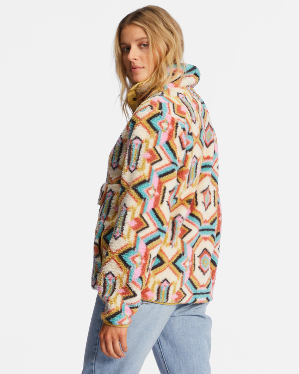 3 Switchback - Mock Neck Fleece for Women Green ABJFT00291 Billabong