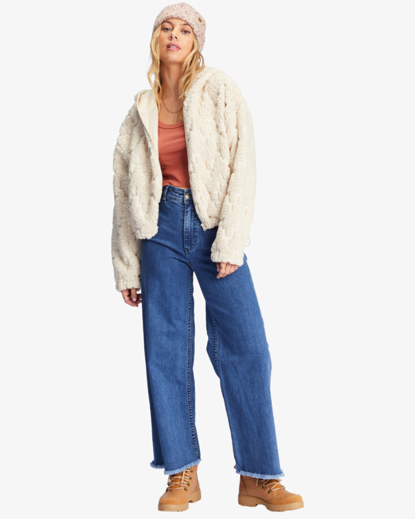 2 Marlowe - Zip Through Sherpa Jacket for Women  ABJFT00342 Billabong