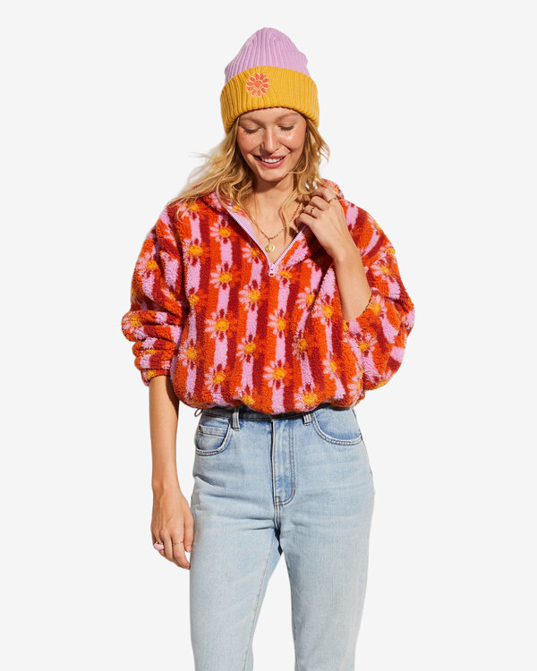 0 Billabong x Smiley Cozy Smiles - Sudadera para Mujer Naranja ABJFT00369 Billabong