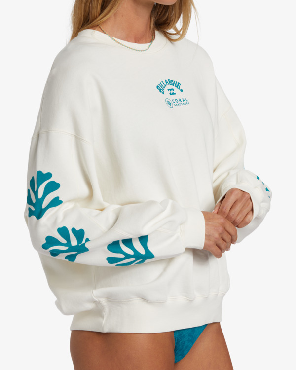 5 Beyond The Reef - Pullover Sweatshirt for Women White ABJFT00425 Billabong