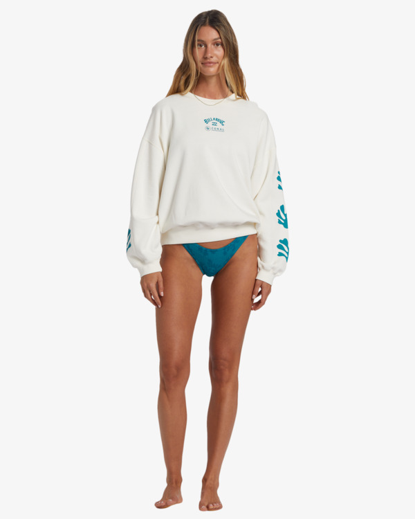 2 Beyond The Reef - Pullover Sweatshirt for Women White ABJFT00425 Billabong