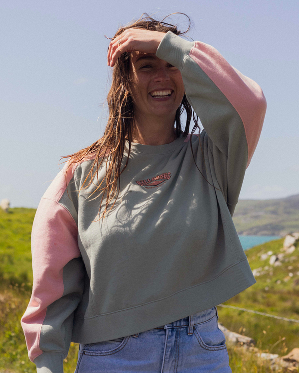 0 Hike Date - Sudadera para Mujer Verde ABJFT00479 Billabong