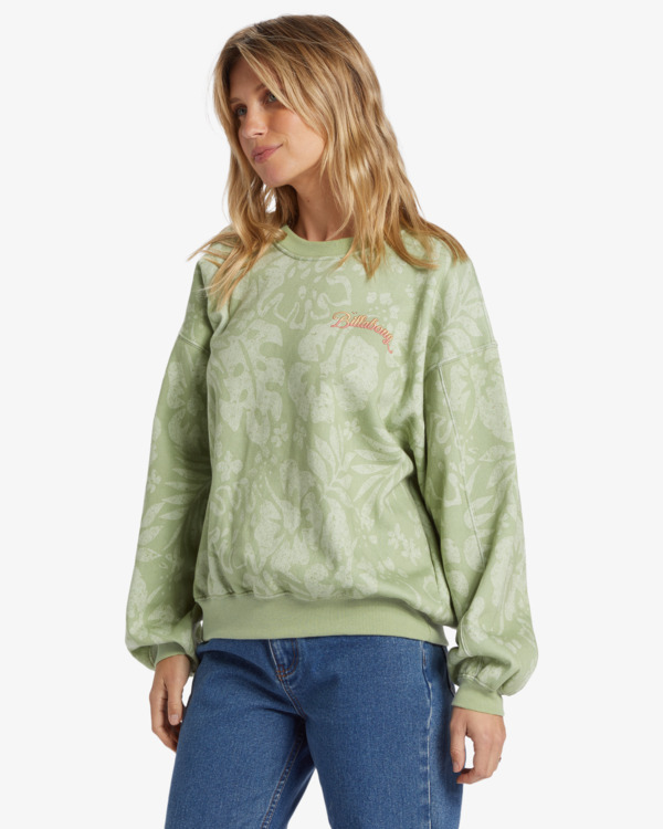 3 Off Tropic Kendall - Sweat pour Femme Vert ABJFT00483 Billabong