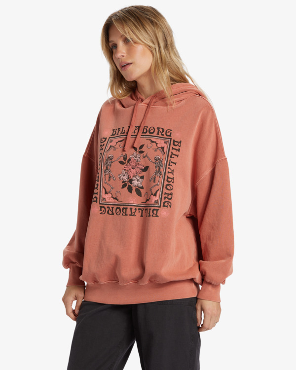 3 Rhythm - Sweat à capuche pour Femme Rose ABJFT00484 Billabong