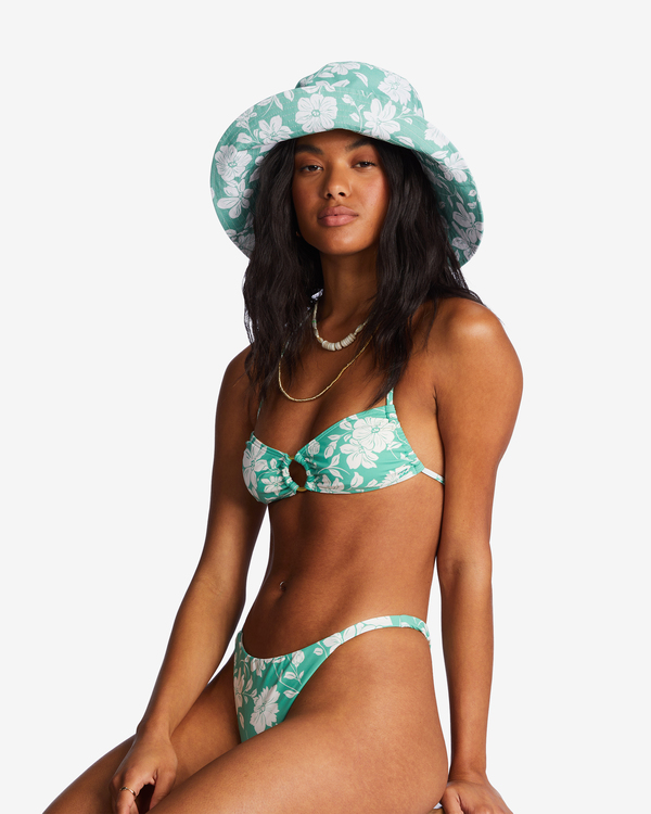 5 Time To Shine - Straw Bucket Hat for Women Green ABJHA00194 Billabong