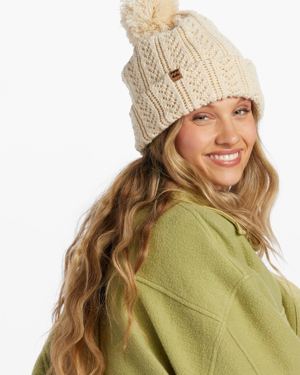 0 Autumn - Gorro con pompón para Mujer Blanco ABJHA00241 Billabong