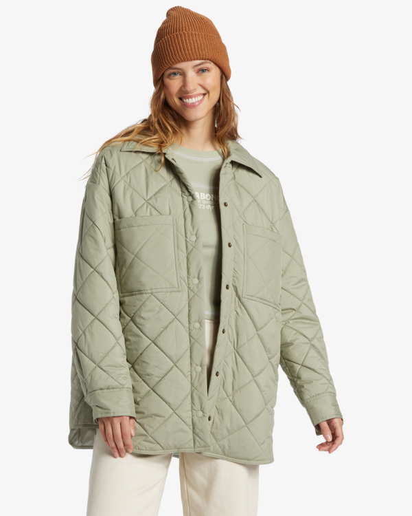 1 Transport Shacket - Camiciona con chiusura a scatto davanti da Donna Green ABJJK00187 Billabong