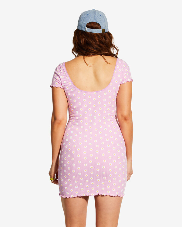 2 Billabong x Smiley Have A Good Daisy - T-Shirt Dress for Women Purple ABJKD00202 Billabong