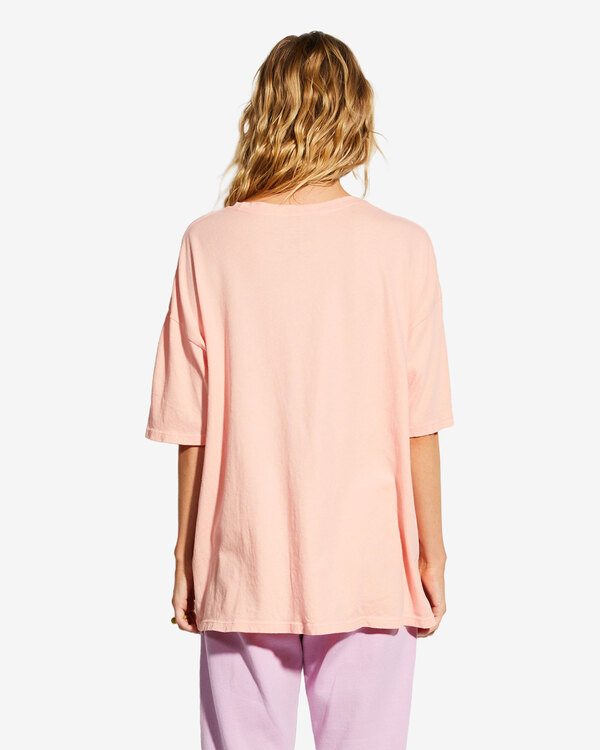 1 Billabong x Smiley True Boy - T-shirt oversize pour Femme Rose ABJKT00455 Billabong
