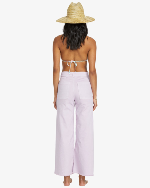 3 Free Fall - Fixed Waist Trousers for Women Purple ABJNP00126 Billabong