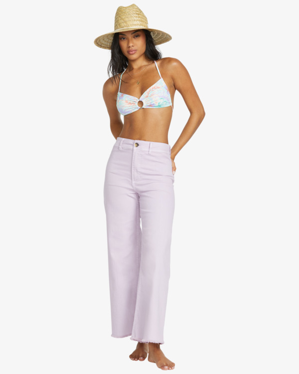 2 Free Fall - Calças de perna larga para Mulher Roxo ABJNP00126 Billabong