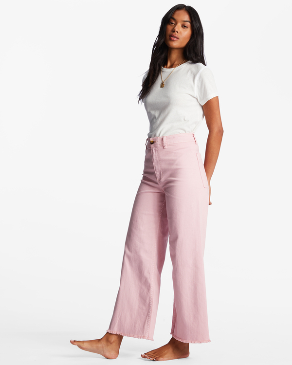 3 Free Fall - Pantalon ample pour Femme Rose ABJNP00126 Billabong