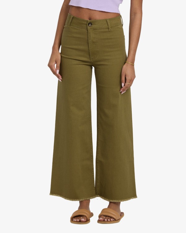 1 Free Fall - Pantalon ample pour Femme Vert ABJNP00126 Billabong