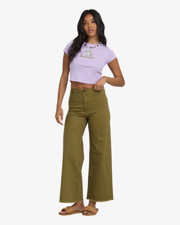 2 Free Fall - Pantalon ample pour Femme Vert ABJNP00126 Billabong