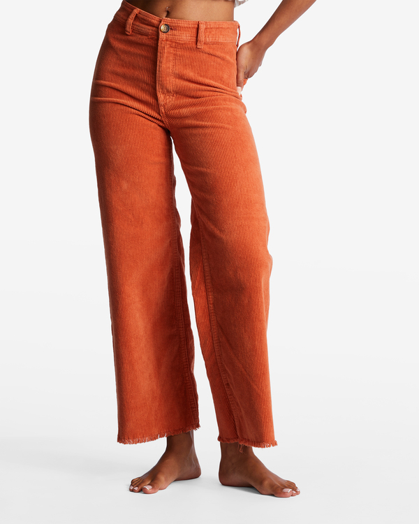 4 Free Fall Cord - Pantalon ample pour Femme Rouge ABJNP00149 Billabong