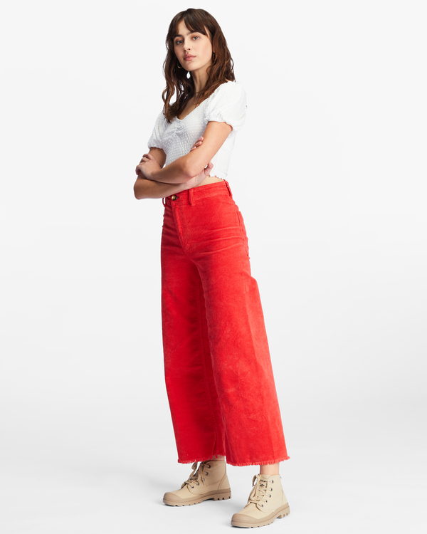 2 Free Fall Cord - Wide Leg Trousers for Women  ABJNP00149 Billabong