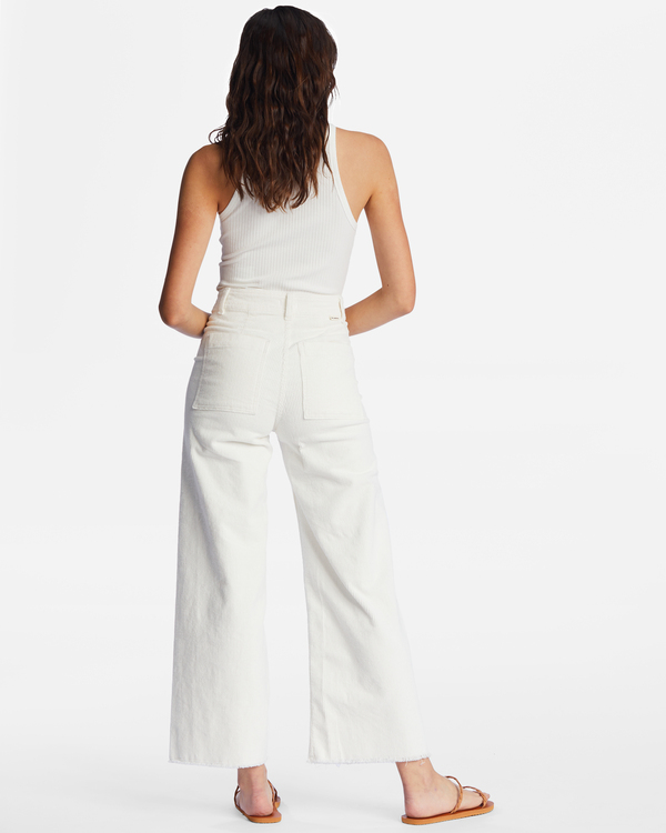 2 Free Fall Cord - Pantalon ample pour Femme Blanc ABJNP00149 Billabong