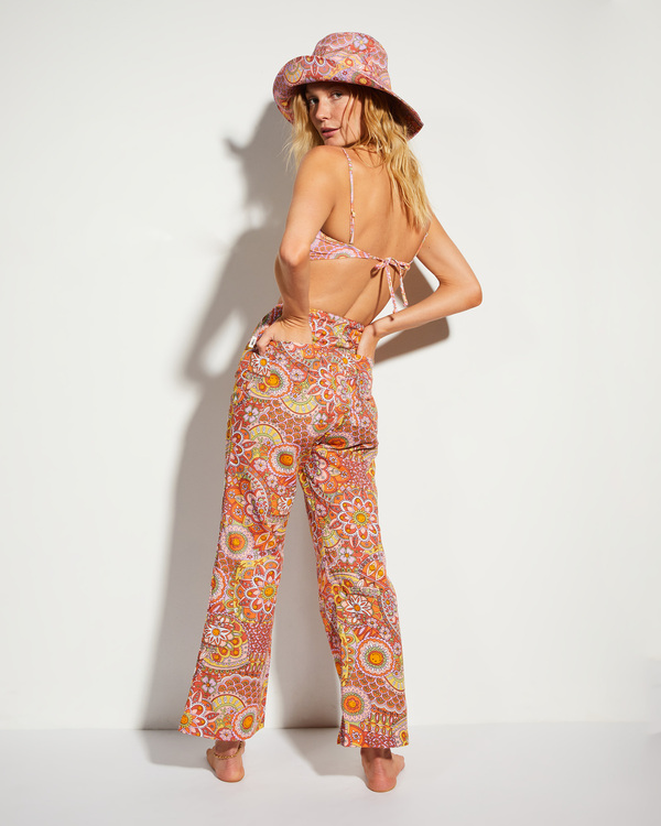 2 Billabong x Smiley So Trippy - Linen Trousers for Women Multi ABJNP00342 Billabong
