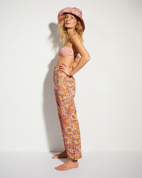 3 Billabong x Smiley So Trippy - Linen Trousers for Women Multi ABJNP00342 Billabong
