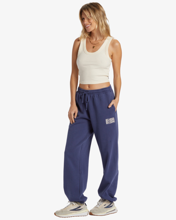 2 Palmin  - Elastic Waist Joggers for Women Blue ABJNP00444 Billabong