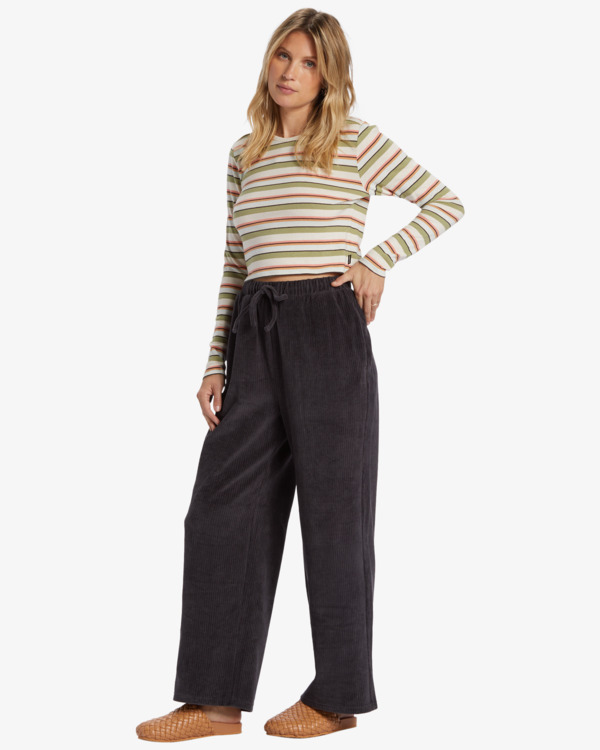 2 Sweet Sun - Pantalon ample à taille élastique pour Femme Noir ABJNP00446 Billabong