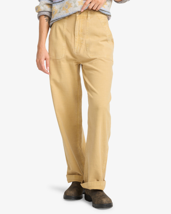 0 Stay Grounded - Pantalon pour Femme Beige ABJNP00452 Billabong