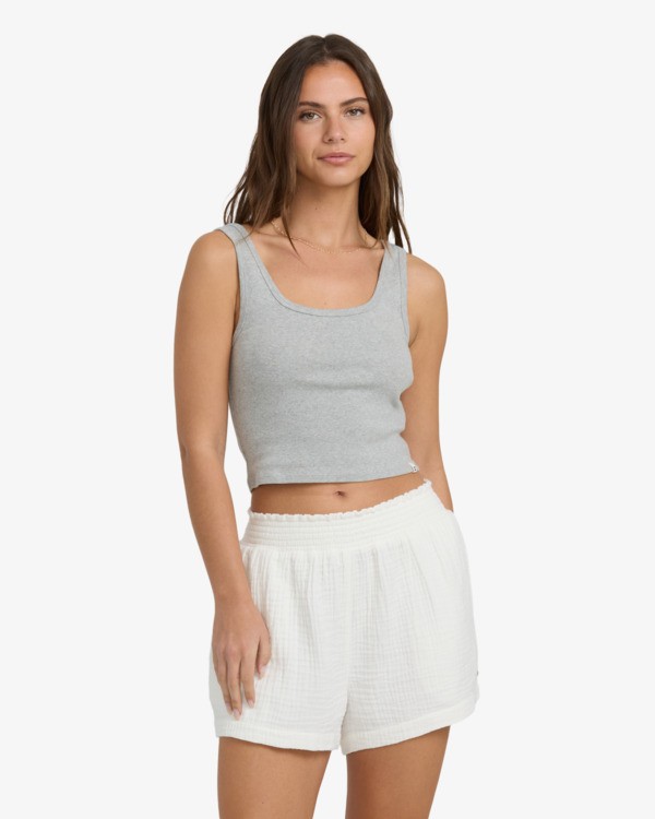 0 In The Waves - Elasticated Waist Shorts for Women Branco ABJNS00307 Billabong