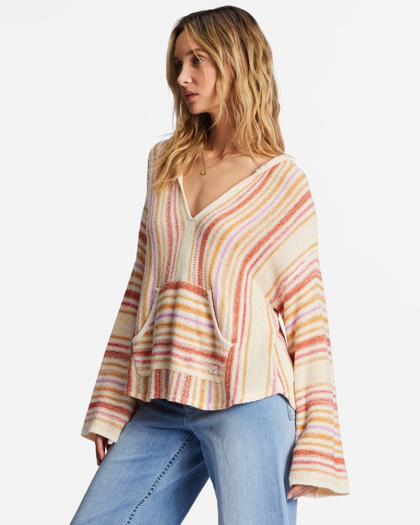 3 Baja Beach - Kuscheliger Hoodie für Frauen Rot ABJSW00125 Billabong