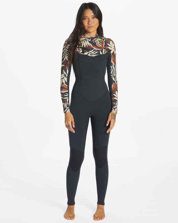 0 4/3mm Salty Dayz - Combinaison de surf zip poitrine pour Femme Noir ABJW100122 Billabong