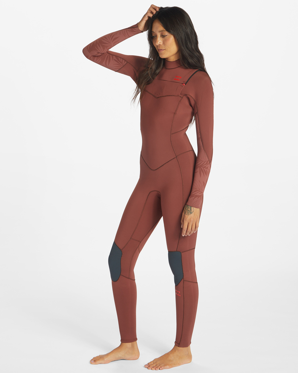 1 3/2mm Synergy 2022 - Traje de Surf con Cremallera en el Pecho para Mujer Marron ABJW100129 Billabong