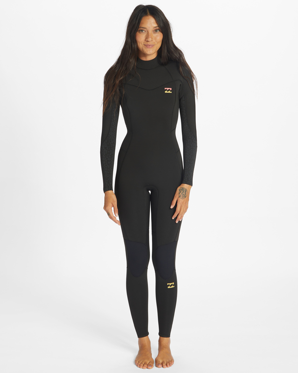 0 3/2mm Synergy 2022 - Combinaison de surf back zip pour Femme Noir ABJW100132 Billabong