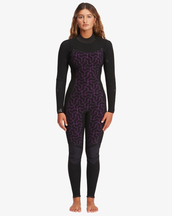 1 3/2mm Synergy - Back Zip Wetsuit for Women Black ABJW100132 Billabong