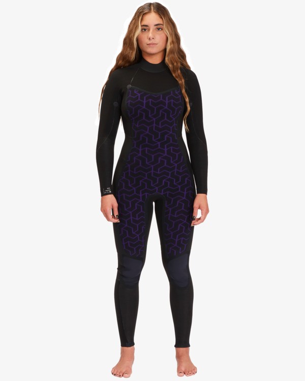 4 5/4mm Synergy - Back Zip Wetsuit for Women Black ABJW100134 Billabong