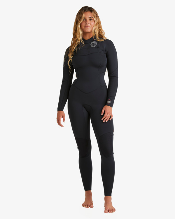 13 4/3mm Salty Dayz Natural - Chest Zip Wetsuit for Women Black ABJW100196 Billabong