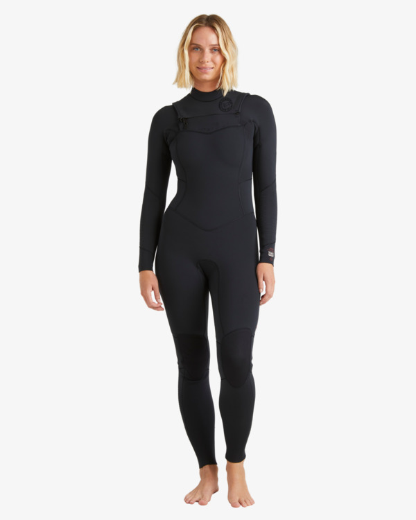 0 4/3mm Salty Dayz Natural  - Chest Zip Wetsuit for Women Black ABJW100196 Billabong