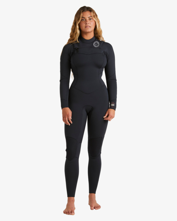 14 4/3mm Salty Dayz Natural - Chest Zip Wetsuit for Women Black ABJW100196 Billabong