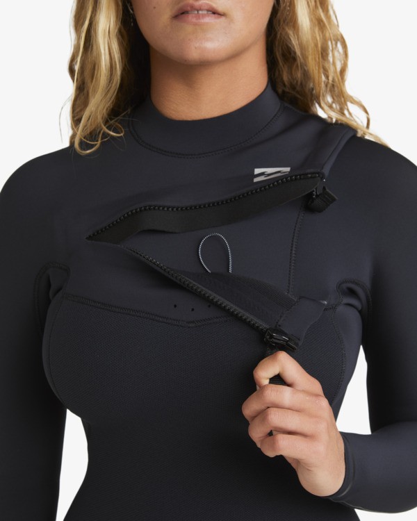 16 3/2mm Furnace Natural - Chest Zip Wetsuit for Women Black ABJW100223 Billabong