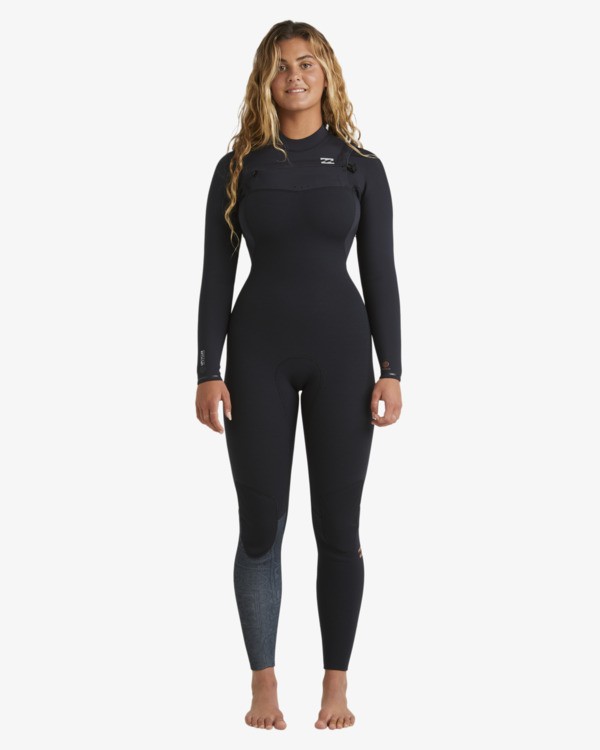 12 3/2mm Furnace Natural - Chest Zip Wetsuit for Women Black ABJW100223 Billabong