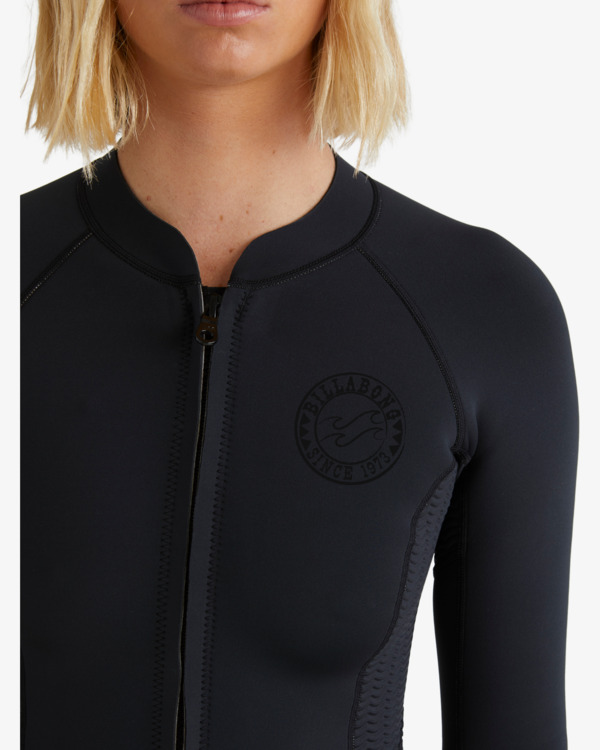 4 1/1mm Peeky  Natural - Wetsuit jack met voorrits voor Dames Black ABJW800108 Billabong