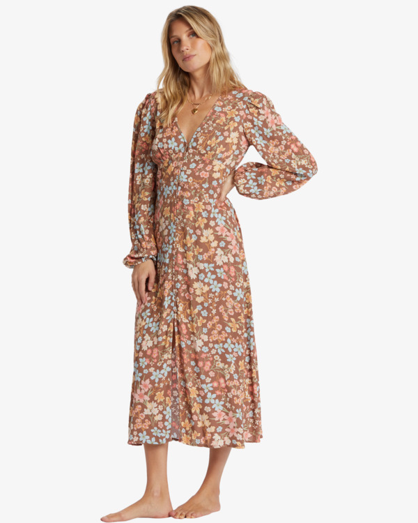 2 Cool Nights - Midi Dress for Women Brown ABJWD00758 Billabong