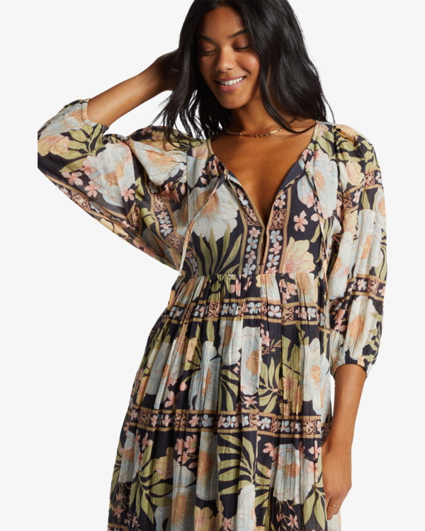 3 Lost Cove - Robe midi pour Femme Noir ABJWD00761 Billabong