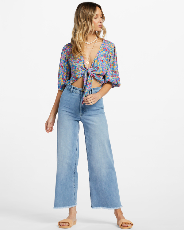 1 As You Wish - Tie Front Top for Women  ABJWT00424 Billabong