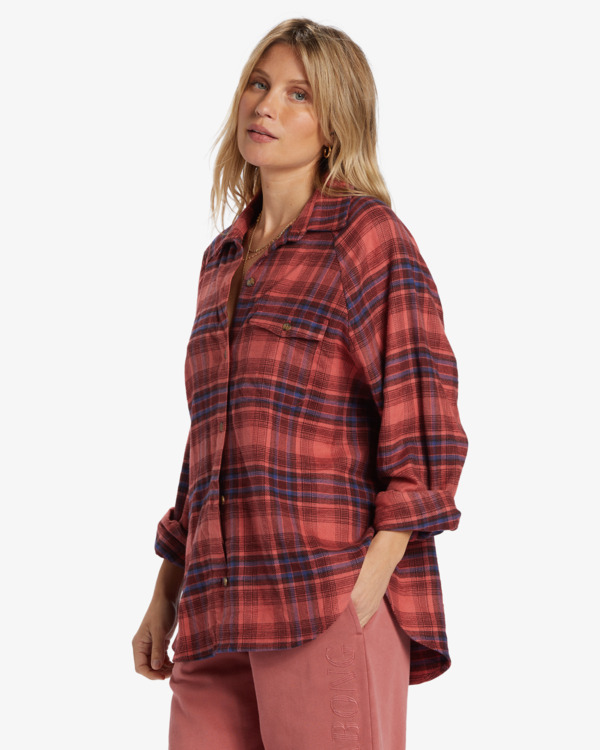 3 Best Time - Camicia a Maniche Lunghe da Donna Red ABJWT00436 Billabong