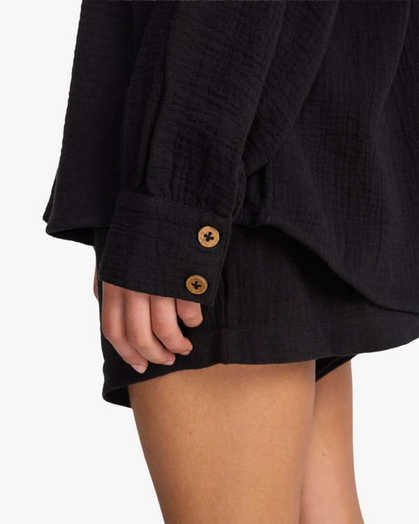 5 Swell Blouse - Chemise boutonn&eacute;e pour Femme Noir ABJWT00487 Billabong