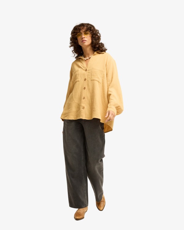 1 Swell Blouse Yellow ABJWT00487 Billabong