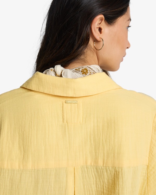 6 Swell Blouse - Chemise boutonn&eacute;e pour Femme Jaune ABJWT00487 Billabong